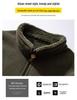 Men's Autumn Winter Stand Collar Thick Fleece-Lined Lambswool Jacket