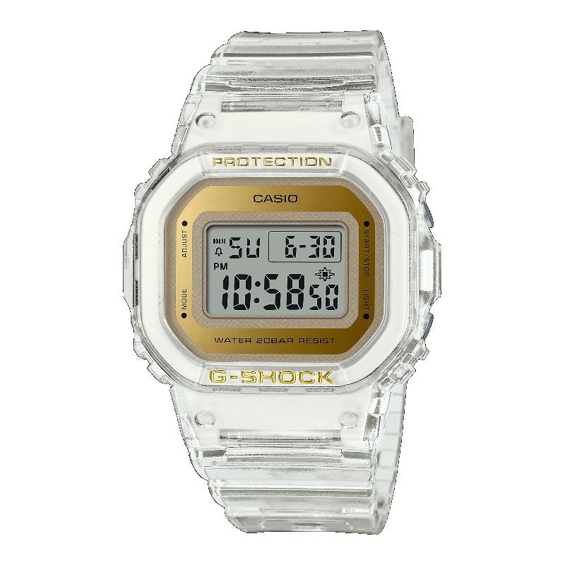Casio Men s Resin 200M Water Resistant Shock Resistant Alarm Quartz Watch GMD-S5600SG-7 белый
