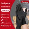 Inteco Disposable Black Nitrile Gloves
