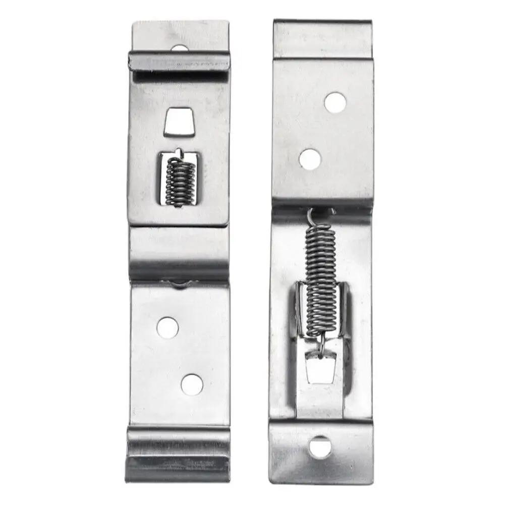 

Кронштейн номерного знака автомобиля, прямоугольный, пружинный, из нержавеющей стали, для прицепов, зажим для номерного знака автофургона, автомобильные аксессуары F8E7