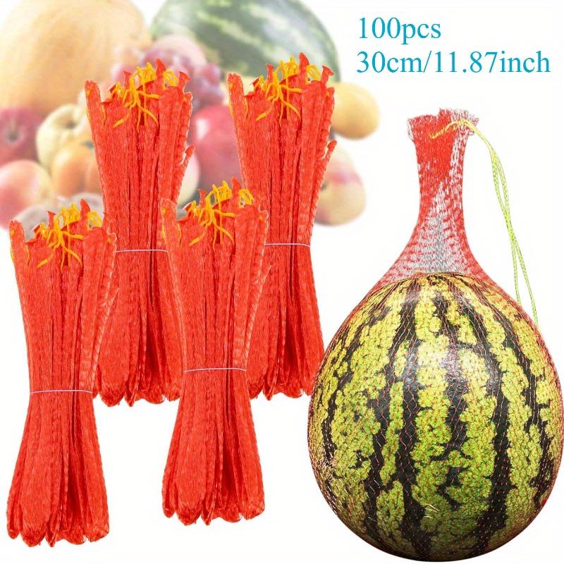 

100/200 шт. сеток для арбузов - прочные гамаки для дынь в саду, многоразовые сетчатые мешки для дынь, идеально подходят для поддержки шпалер. 100pcs