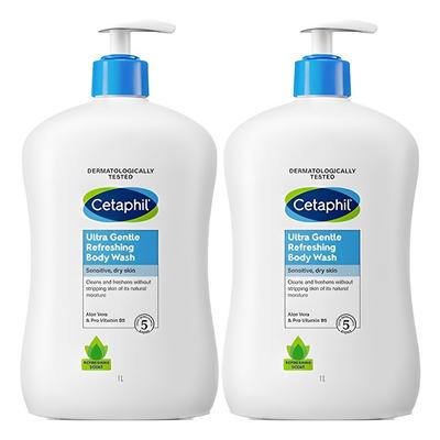 Ultra Gentle Body Wash Erfrischend, 1L, 2 Einheiten