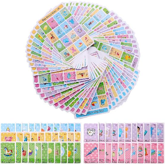 Baby Shower Games in Spanish English for 60 Players,Mexican Bingo Juegos para Baby Shower en Español,Baby Bingo for Baby Shower Boy Girl,Funny