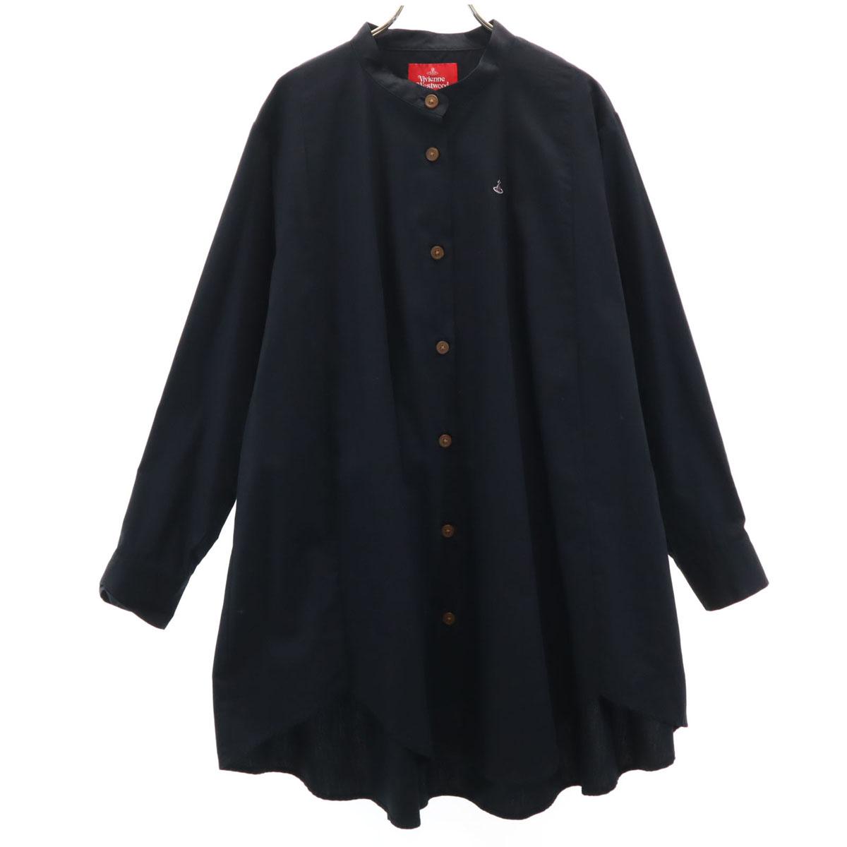 

Vivienne Westwood RED LABEL сделано в Японии Рубашка с длинным рукавом без воротника 0 0 Женская Б/У