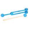 136.1HZ Aluminum Alloy Tuning Fork Wood Hammer Ball Sound Healing Therapy Tool Set