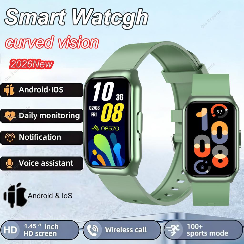 Men Women Smart Watch GPS Sports Fitness Tracking Waterproof Watch BT Call Voice Assistant SOS Heart Rate Monitoring Smartwatch
