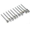 10pcs Rotation Router Bit Routing Grinding Head Engraving Milling Cutter Drilling ToolSingle Grain