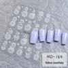 Christmas 3D Nail Stickers: Embossed Snowflake, Starry Sky, Five-Pointed Star, Tree, Bells, Self-Adhesive Decals.