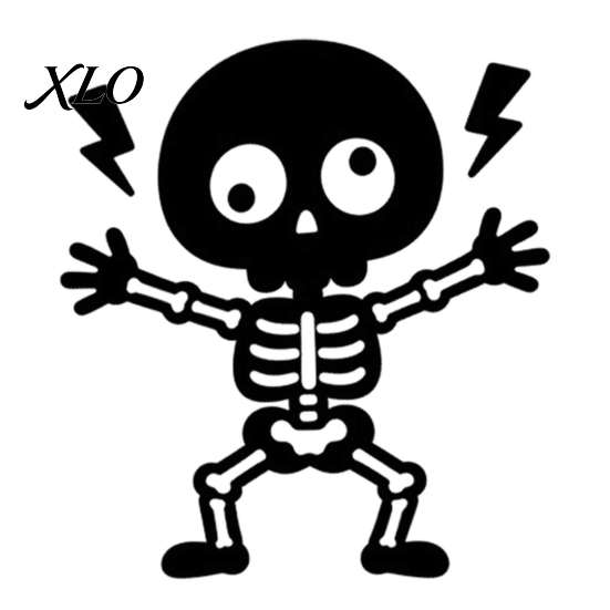 Living Room Switch Decal Electric Shock Skeleton Sticker, Cartoon Wall Decoration Self Adhesive Light for Bedroom Halloween Decorative Sticker