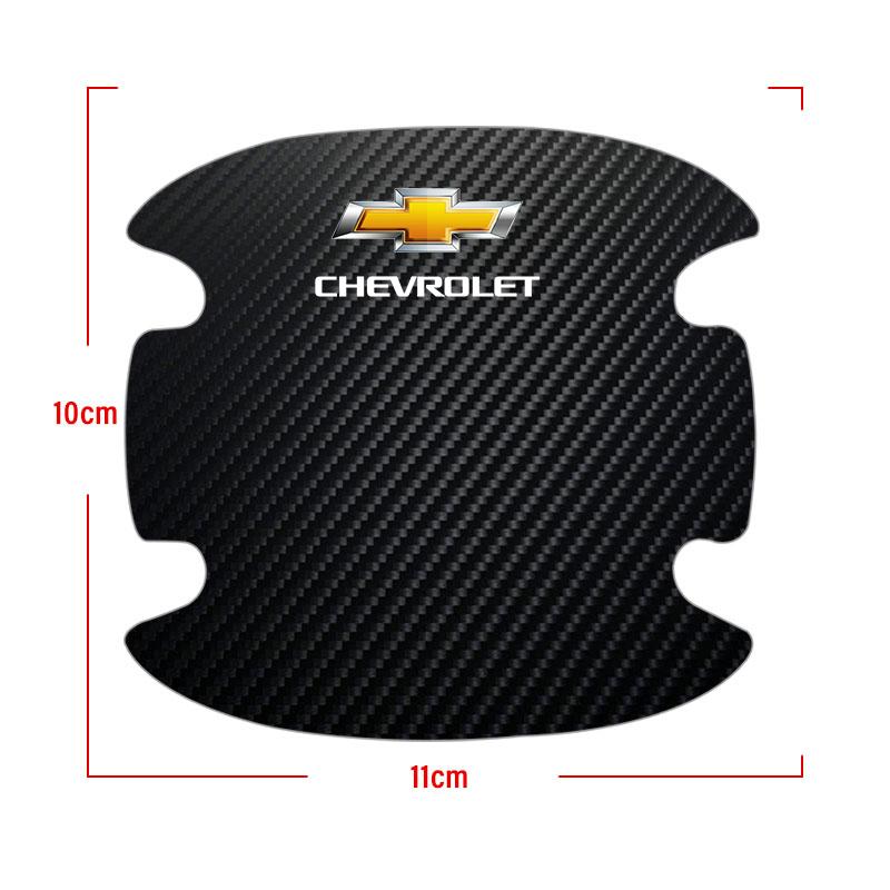 Car Door Handle Protection Sticker Emblem Car Decoration Styling for Chevrolet Chevry Cruze Impala Camaro Garna Equinox Volt Yakista AVEO Sedan Malibu