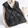 Vest Autumn and Winter New Down Cotton Vest Women's Versatile Loose Women's Vest New Vest