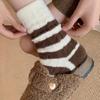 Sock Children's Padded and Thick Mid-calf Socks for Winter and Autumn Sleeping Wear. Winter Warm Coral Fleece Long Socks.