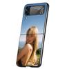 CR66 S-Sabrina C-Carpenter Cover Phone Case For Samsung Galaxy Z Flip 7 6 5 4 3 5G Flip7 Flip6 Flip5 Flip4 Flip3 Black Fundas Sh