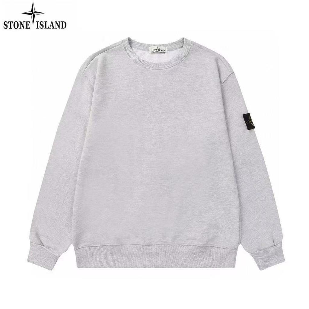 Stone Island Basic Badge Unisex Crewneck Fleece Pullover