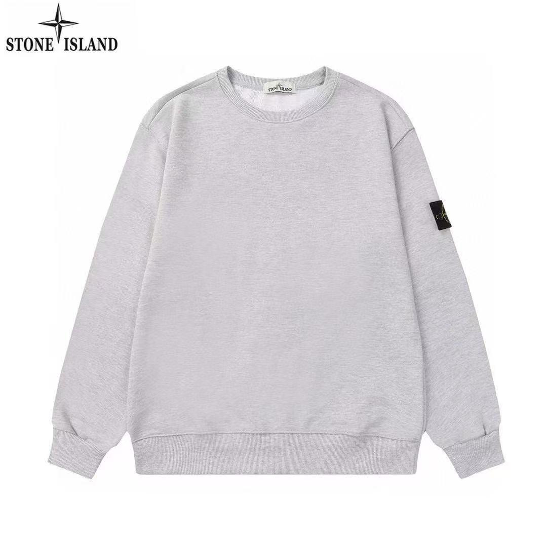 Value Vault Stone Island Basic Badge Unisex Crewneck Fleece Pullover S