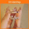 Stylish Adjustable Heart Shaped Ring With Colorful Gemstones For Women