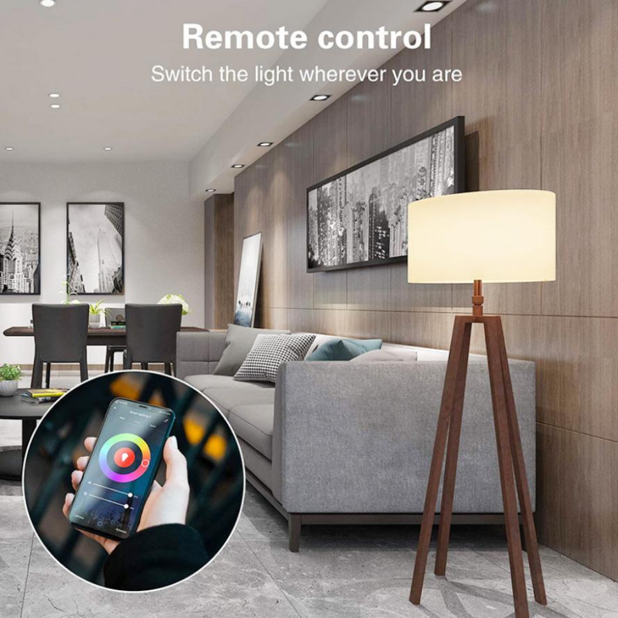 15W WiFi Smart Light Bulb E27 LED RGB Lamp Work with Alexa/Google Home 85-265V RGB+White Dimmable Timer Function color Bulb