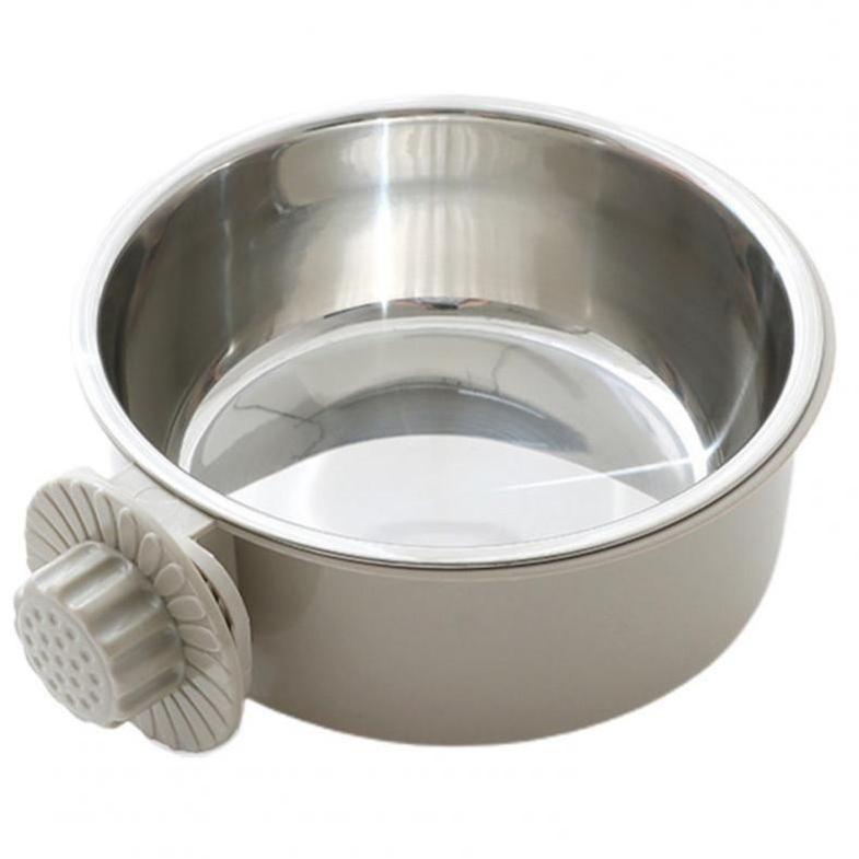 3 Colors Pet Cage Bowl 2-in-1 Pet Feeding Tool Portable Cat Dog Food Dispenser  Rabbit