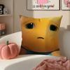 Chubby Cute Chinese Character NNailong Cushion Cover Pillowcase Short Plush Invisible zipper Room Sofa Cushion Cover