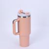 Large Capacity Insulated Stainless Steel Car Cup with Handle and Straw - Double Layer for Cold Retention (Ice Buster)