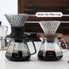 Octagonal Coffee Pot Transparent Juice Coffee Kettle Reusable Coffee Teapot Glass Coffeeware 400/600ml Without Filter Cup