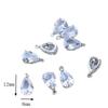 1PC Copper Zircon Water Drop Crystal Zircon Pendant for DIY Jewelry Accessories