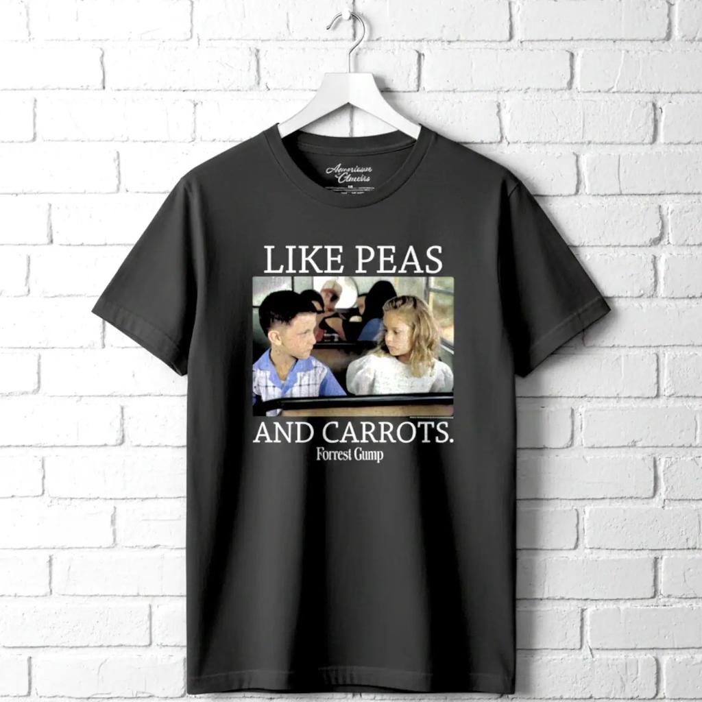 Forrest Gump Jenny Som Ärtor & Morötter Herr T-shirt Ung Kärlek Skolbuss
