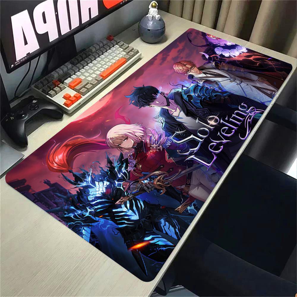 Anime Solo Leveling HD Printing Mousepad xmm Computer Gamer Lock Edge Nonslip Mouse Pad XXL Keyboard PC Protect Table Pad