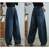 DIMANAF 2025 Autumn Winter Plus Size Jeans Women Thicken Flocking Warm Vintage Cotton Denim Long Pants