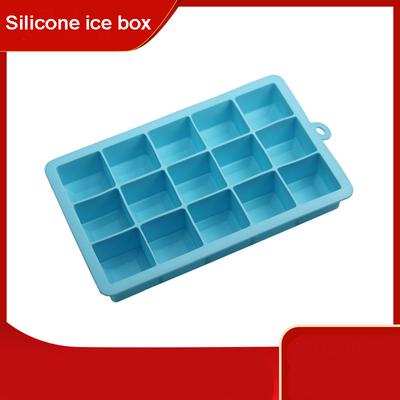 Silicone Ice Box Square Ice Cube Abrasive Home Bar DIY Ice Maker 15 Grid Silicone Ice Grid