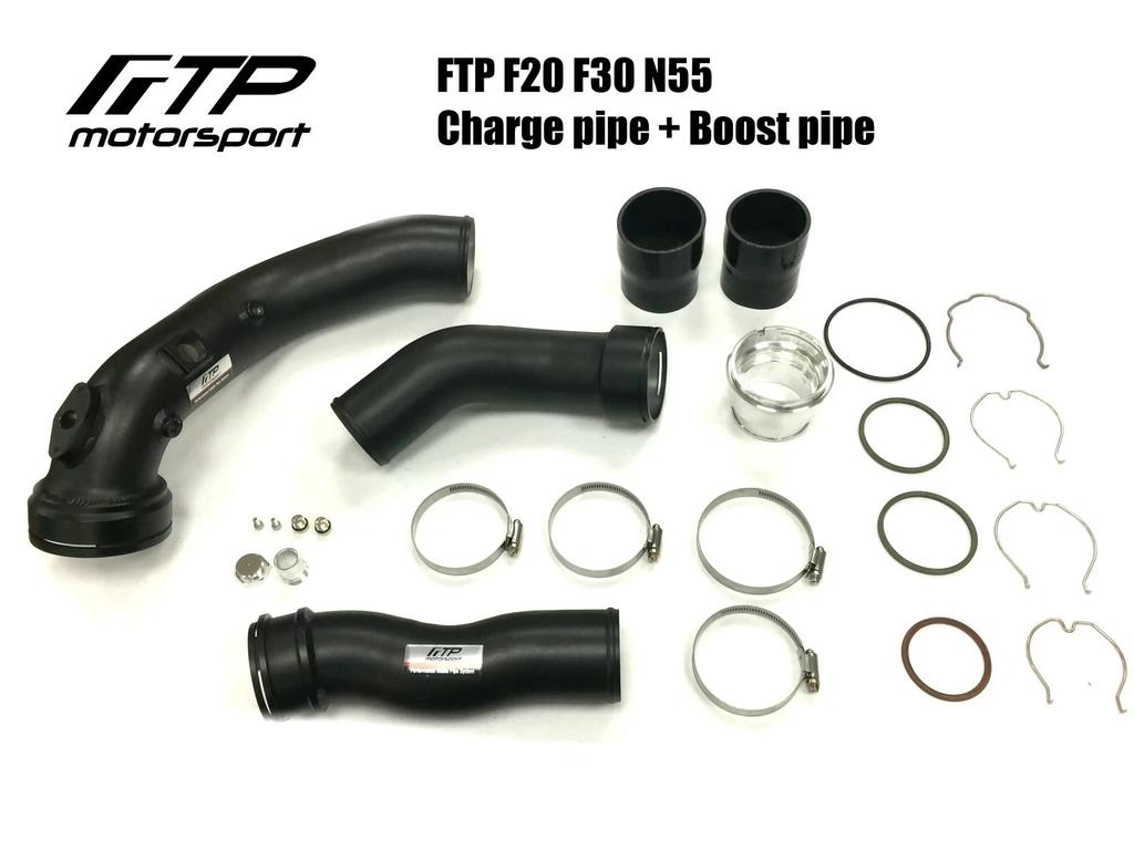 FTP Aluminum Charge Pipe Boost Pipe Set for F3X 435i + F2X, Engines, N55, M135i, M235i, 335i,