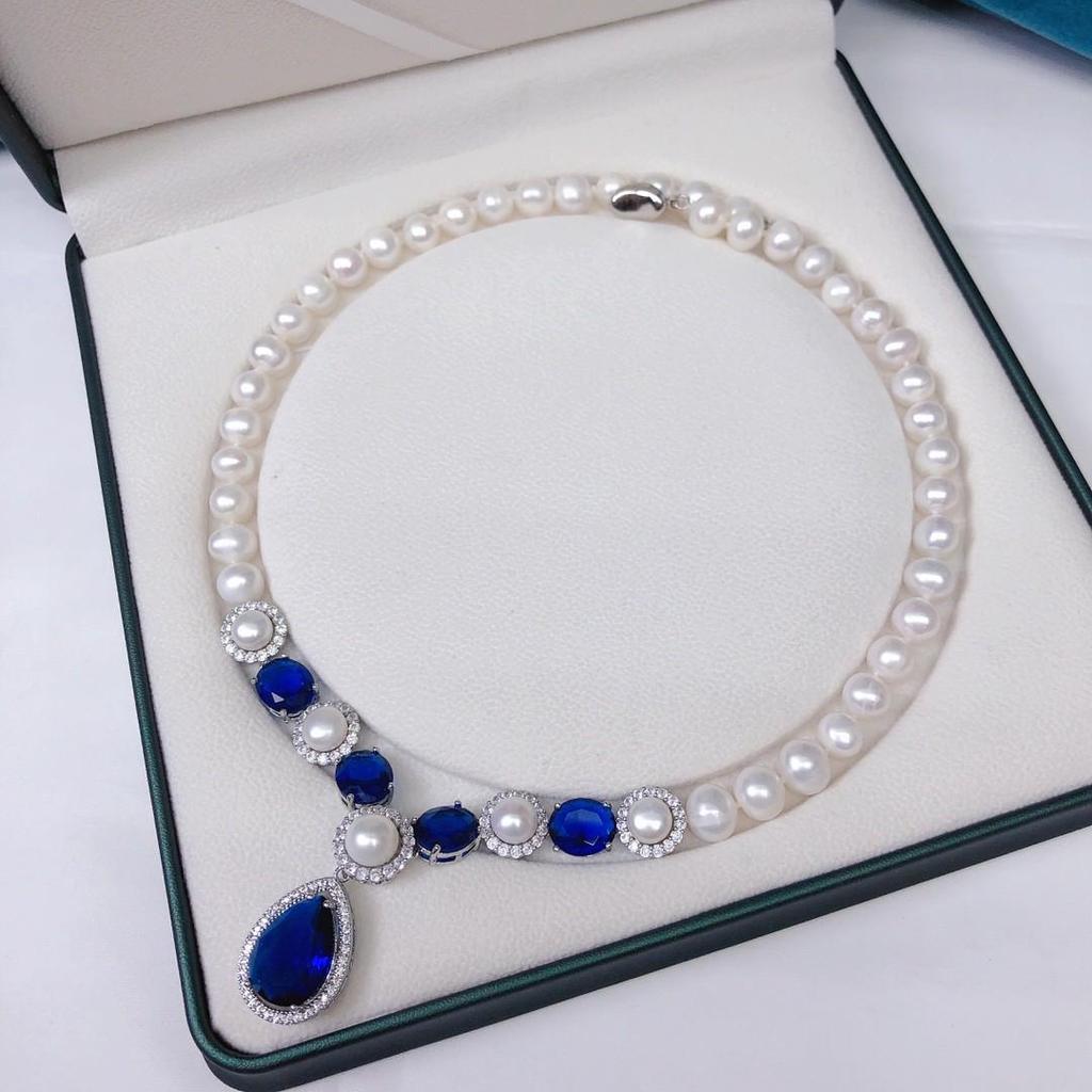 Elegant Zhuji Freshwater Pearl Necklace - Light Luxury Collarbone Chain for Parties and Daily Wear