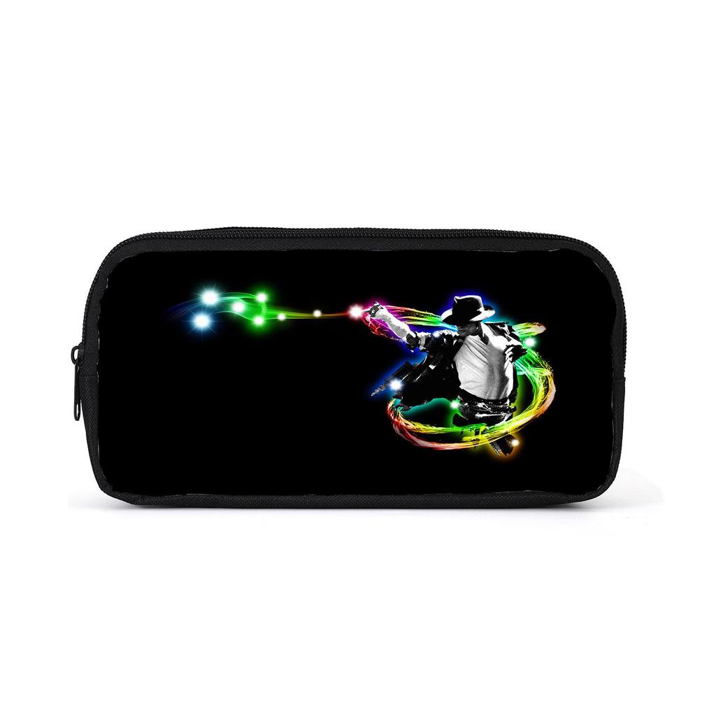 Michael Jackson Student Pencil Case - Simple Style Printed Stationery Bag