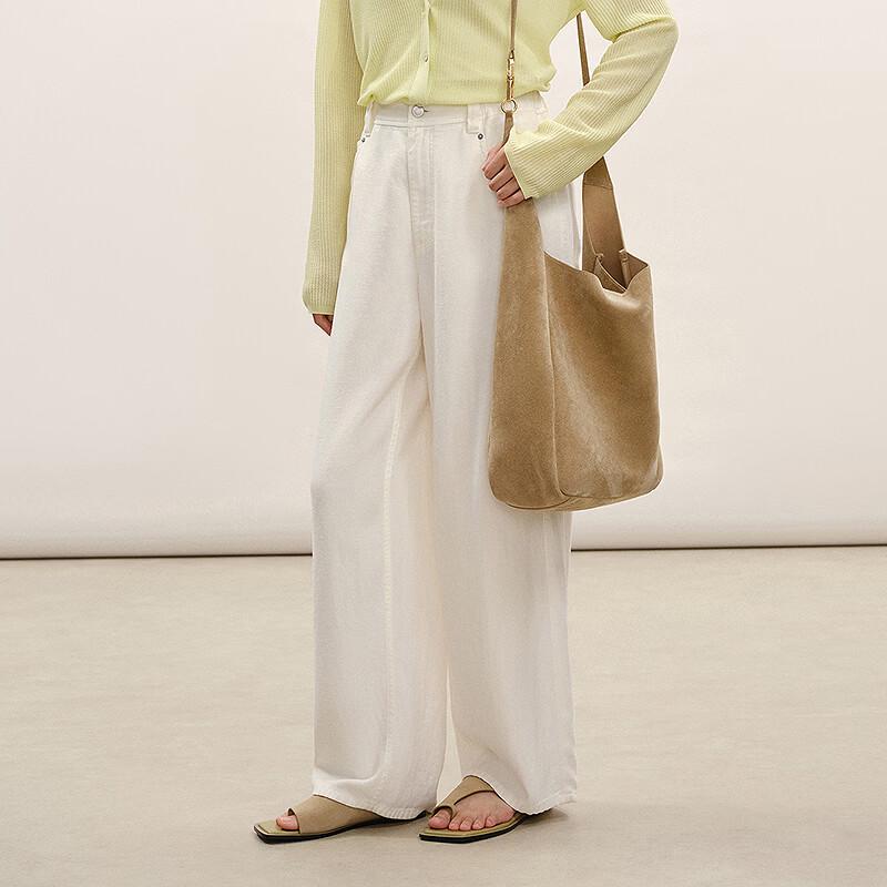 LESS 2026 Summer Loose Straight Denim Pants