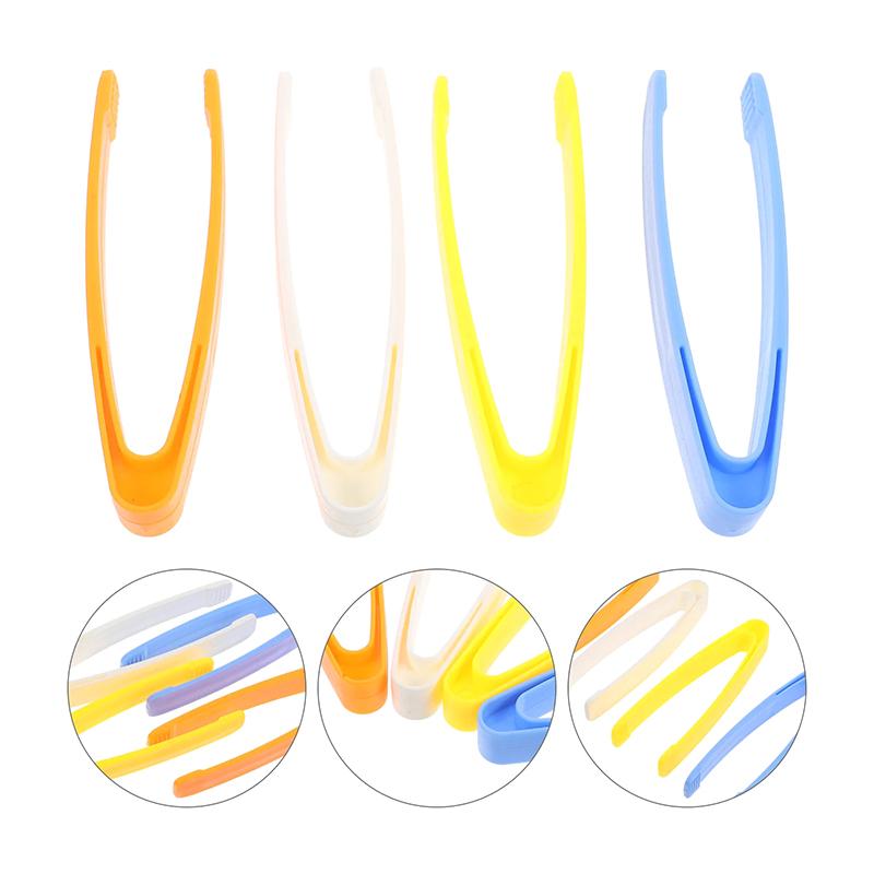 Düz Başlıklı Plastik Cımbız Kozmetik Cımbız İlk Yardım Seti Cımbızı Medikal Aletler Cımbız Toptan Büyük Beyaz Klips