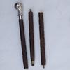 Brass Skull Head Handle Brown Design Wood Walking Stick Cane