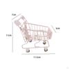 Children's Shopping Cart Toys Smooth Wheels Pen Pencil Holder Mini Shop Trolley Toy for