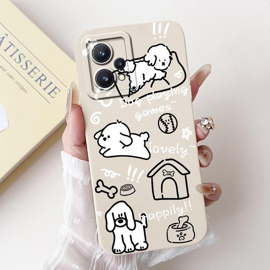 Funda For Realme 9 Pro+ Realme 9 9i 4G 5G Case Capa Soft Matte Silicone Bumper Realme 9 Pro Plus Cartoon Animals Back Cover