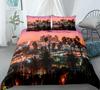 Luxury New 3D Print New York City Night View Bedding Set Queen King Size Duvet Cover Pillowcase Set Soft Home Textile Bedclothes