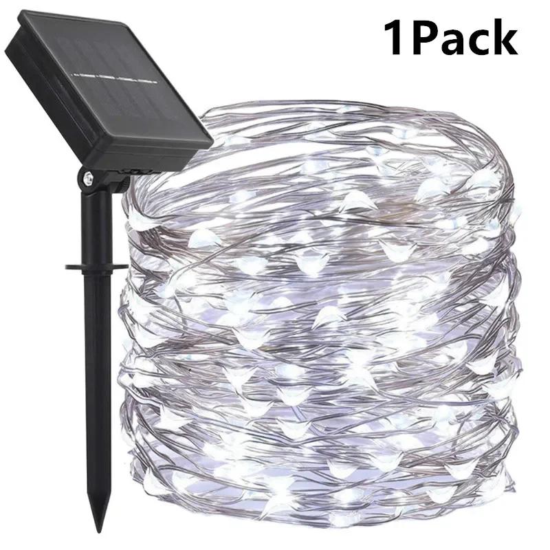

1/4PCS Solar String Lights Outdoor Twinkle Fairy Lights Waterproof 8 Modes Copper Wire for Garden Christmas Wedding Party Decor 5M 50LEDs