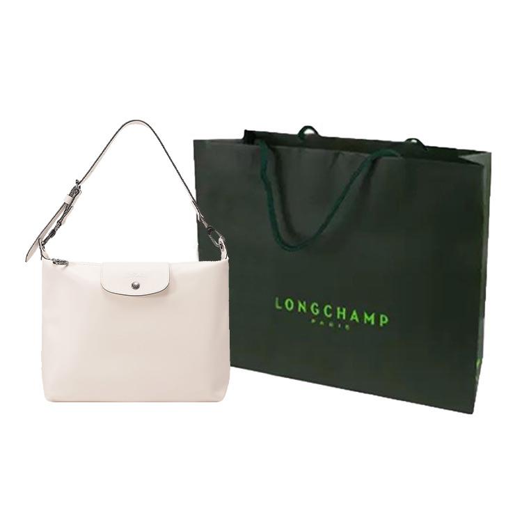 Longchamp Le Pliage Xtra 32 Snap Zipper Closure Leather Hobo Handbag Women handbags Beige 10189987037
