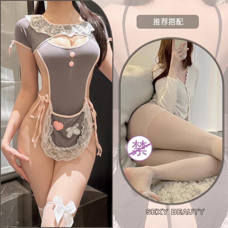 Sexy Sexy Inside Sweetheart Maid Open Gear Uniform Seduction One-piece Hot Cosplay Sexy'Fun Costumes Underwear
