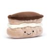 Jellycat Fun Food Series French Lightning Puff Dessert Doll Plush Doll 7cm Height