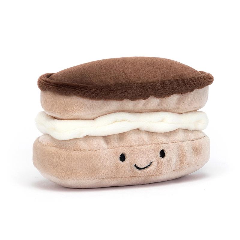 

JELLYCAT Fun Food Series French Lightning Puff Dessert Doll Plush Doll 7cm Height Box Not Included