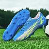 32-47 Unisex Düşük Üst Uzun Spike Futbol Ayakkabıları Erkek ve Kız Suni Çim Pratik Antrenman Ayakkabıları