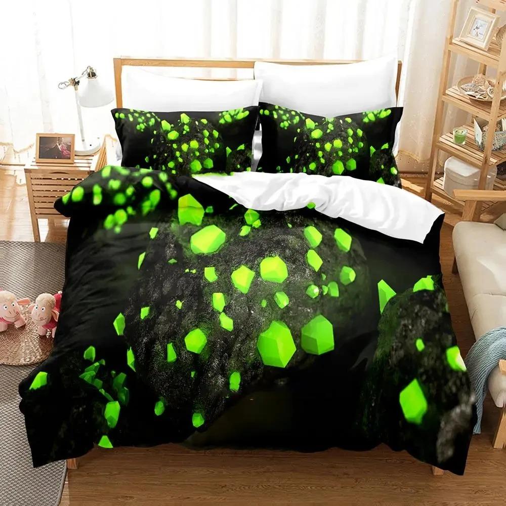 Konstnärligt Kristall Sängklädesset Pojkar Flickor Enkelsäng Queen Size Påslakan Örngott Säng Barn Vuxen Mode Hemtextil
