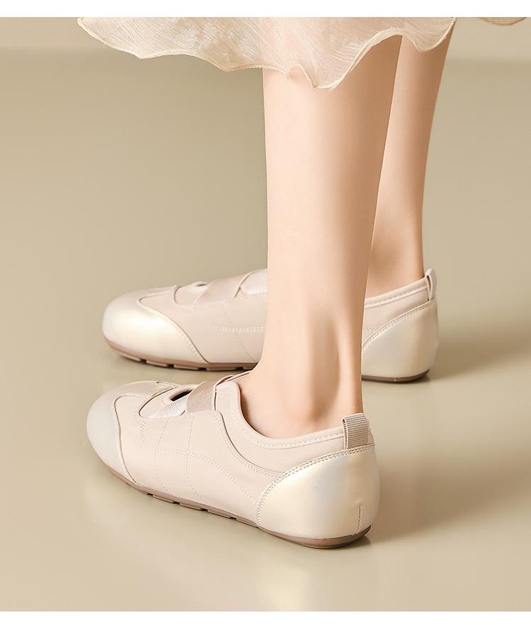 Light oxygen ballet style cross strap flat shoes, soft sole breathable, versatile daily wear, retro Mary Jane shoes, German training shoes