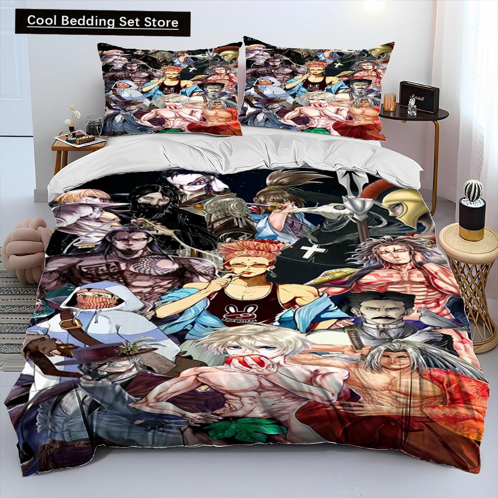 3D Tisk Anime Record of Ragnarok Přikrývka Ložní souprava Povlak na přikrývku Ložní souprava Povlak na přikrývku Povlak na polštář king Queen size Ložní souprava
