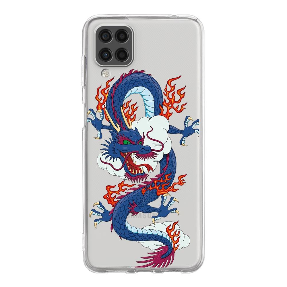 Dragon Fashion Silicone Phone Case for Samsung Galaxy A13 A51 A71 A21S A12 A11 A31 A52 A41 A23 A53 A73 A32 5G A03S Clear Cover