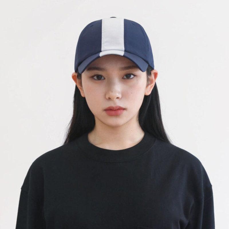 

BUTDEEP 7-Panel Nylon Curve Cap - Navy ONE